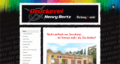 Desktop Screenshot of druckerei-bertz.de